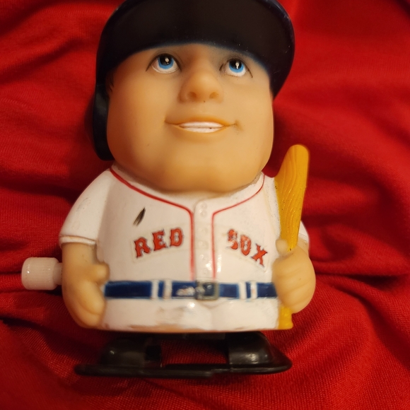 MLB Red Sox Action Figure with White and Blue Uniform